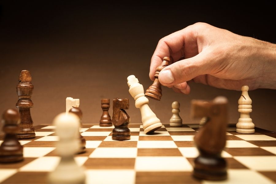 Playing Chess Board