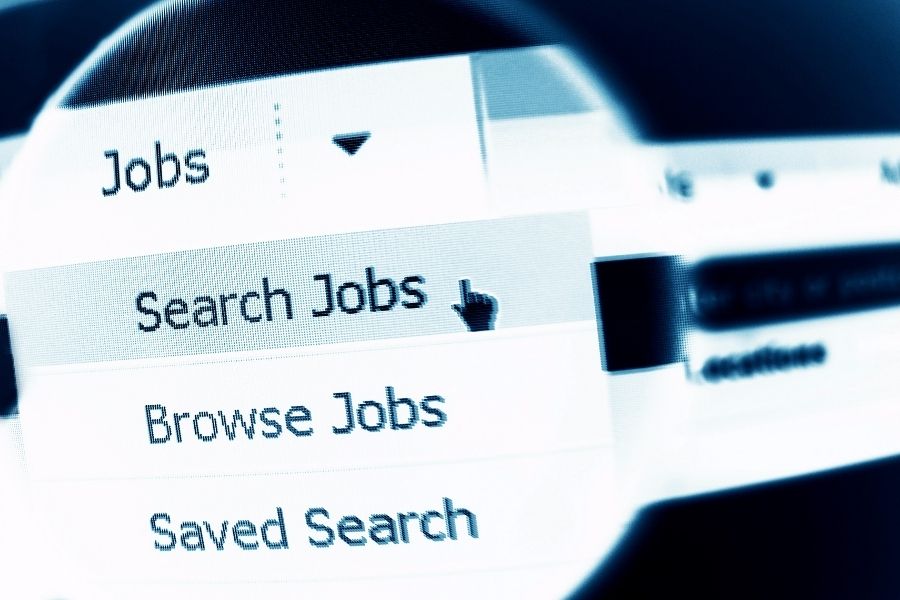 Web search with Search jobs history